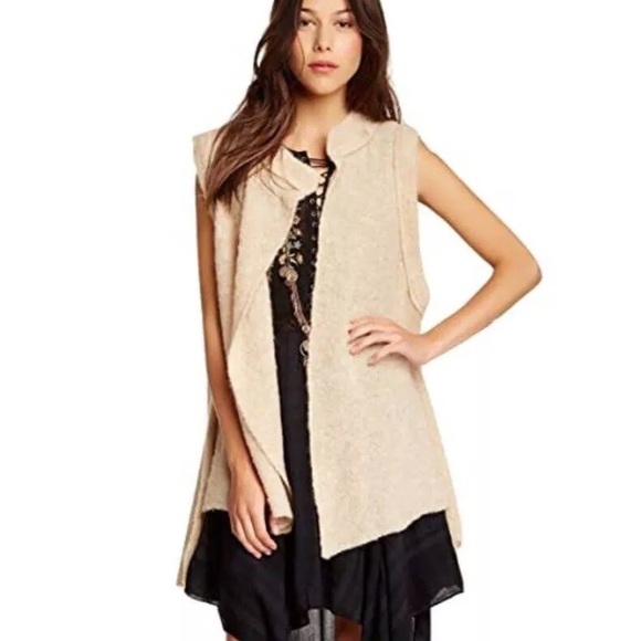 Free People Wool Alpaca Stand And Deliver Vest - Picture 2 of 6